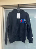 [New with tags] Champion C3-E127 Big C Logo Pullover Hoodie Black S